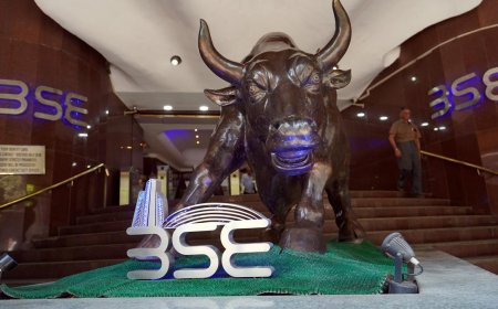 Market benchmarks open on flat note; Sensex at 66,400