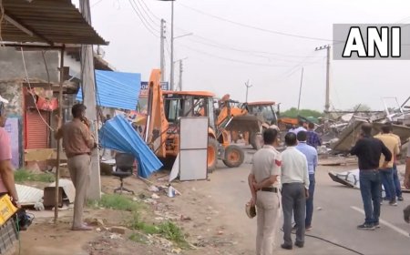 Haryana violence: Around 45 commercial shops in Nuh district demolished over illegal construction| Watch