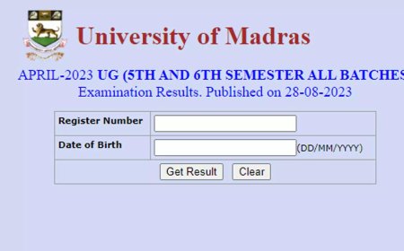Madras University declares UG results for 5th and 6th semesters on unom.ac.in; Direct link