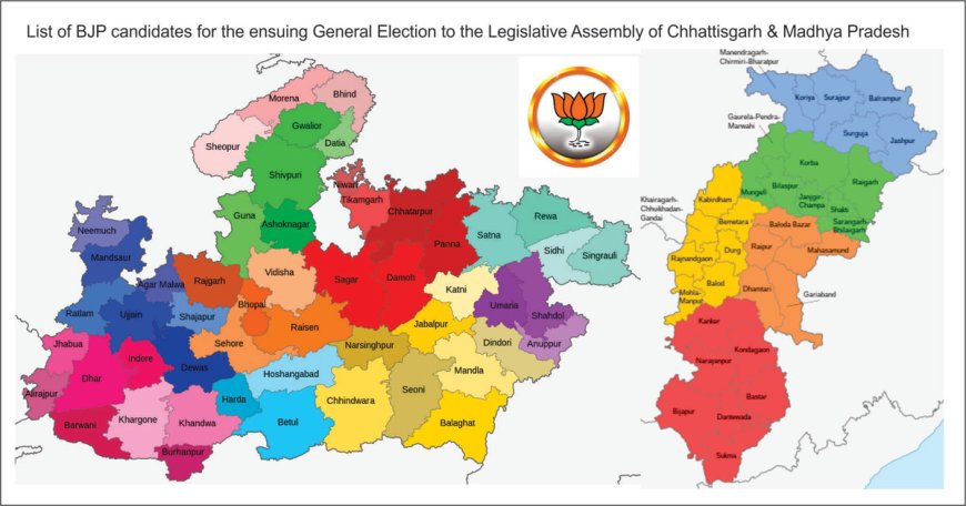 List of BJP candidates for the ensuing General Election to the Legislative Assembly of Chhattisgarh & Madhya Pradesh