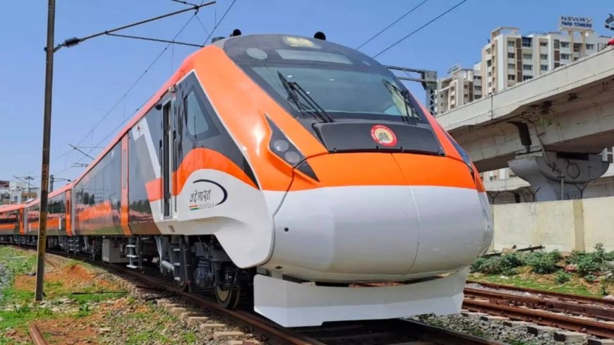 Pictures: New orange Vande Bharat Express hits the tracks