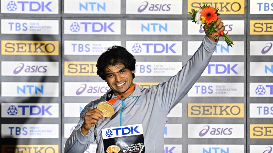 Neeraj Chopra becomes first Indian to win gold at World Athletics Championships