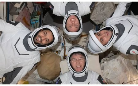 4 astronauts return to Earth in SpaceX capsule to wrap up 6-month station mission