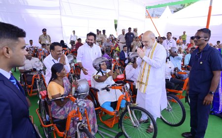 MHA  Amit Shah at the Hyderabad Liberation Day celebrations as the chief guest