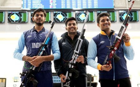 Asian Games 2023: India bag first gold medal; Rudranksh Patil, Aishwary Tomar and Divyansh Panwar shine