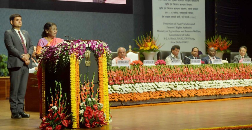 PRESIDENT OF INDIA INAUGURATES FIRST GLOBAL SYMPOSIUM ON FARMERS' RIGHTS