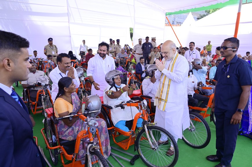 MHA  Amit Shah at the Hyderabad Liberation Day celebrations as the chief guest