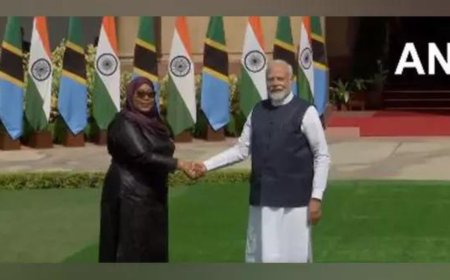 PM Modi holds bilateral meeting with Tanzanian President Samia Suluhu Hassan