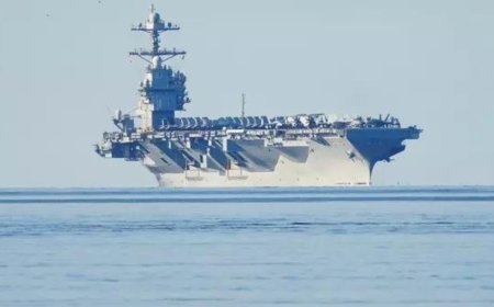 US aircraft carrier arrives in South Korea as North's leader Kim exchanges messages with Putin