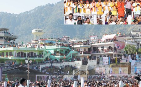 PM lays foundation stone and dedicates to nation multiple development projects worth about Rs 4200 crore in Pithoragarh, Uttarakhand