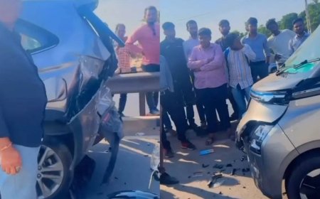 MG Comet reportedly destroys Toyota Innova HyCross rear