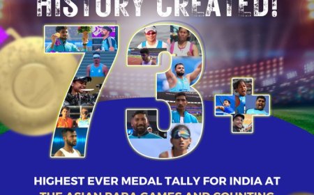 PM lauds India’s record breaking 73 medals and counting at the Asian Para Games