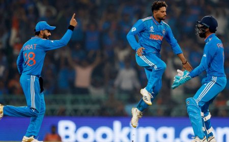 India vs England Highlights, World Cup 2023: IND defeat ENG by 100 runs, set sight on semifinals