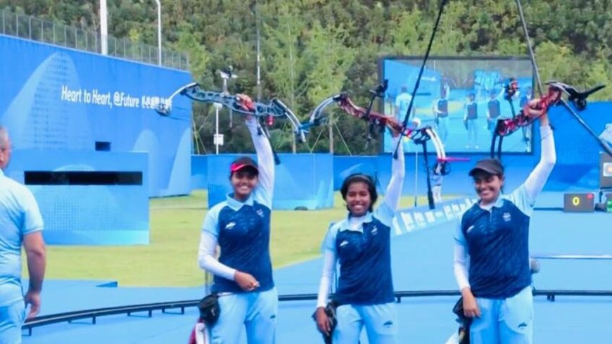 Asian Games 2023: India's Jyothi Vennam, Aditi Swami, Parneet Kaur clinch gold medal in women's compound archery team