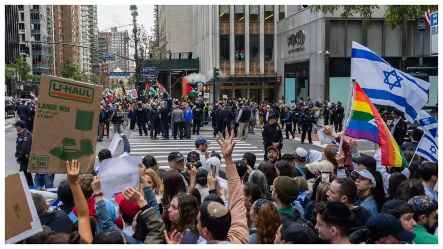 'They need to die': Pro-Palestinian protesters clash with Israel supporters in New York