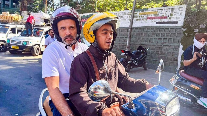 Rahul Gandhi rides pillion, takes part in padayatra: 10 points of Congress leader's visit to poll-bound Mizoram