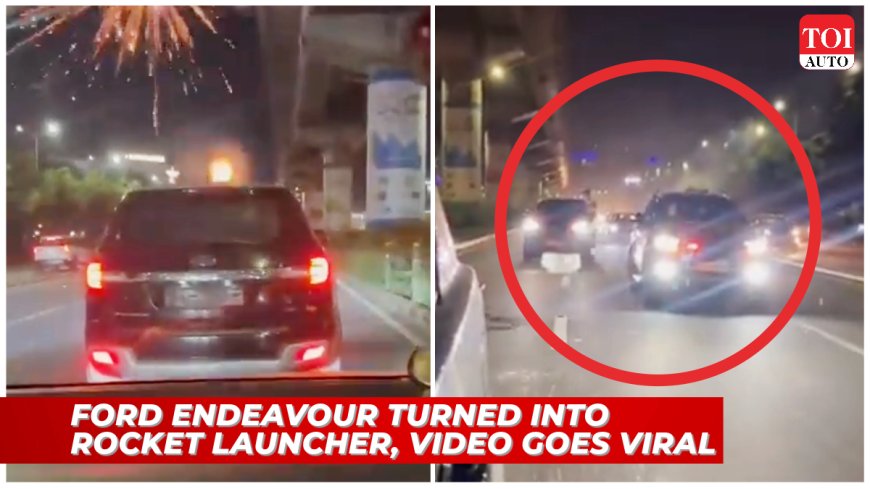 Ford Endeavour converted into rocket launcher in Gurugram