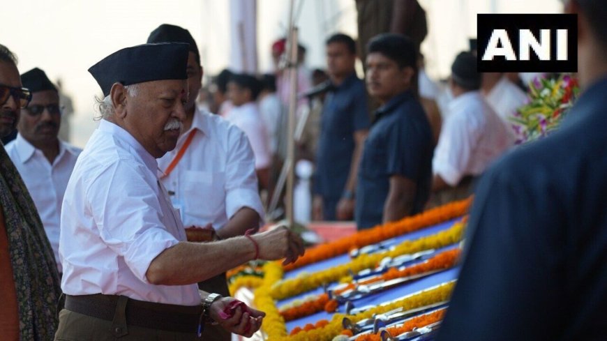 RSS organises 'Path Sanchalan' on occasion of Vijayadashami Utsav in Nagpur, singer Shankar Mahadevan as chief guest