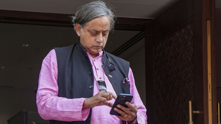 'Not serious issue, but cheap politics': Shashi Tharoor on cropped photos with Mahua Moitra