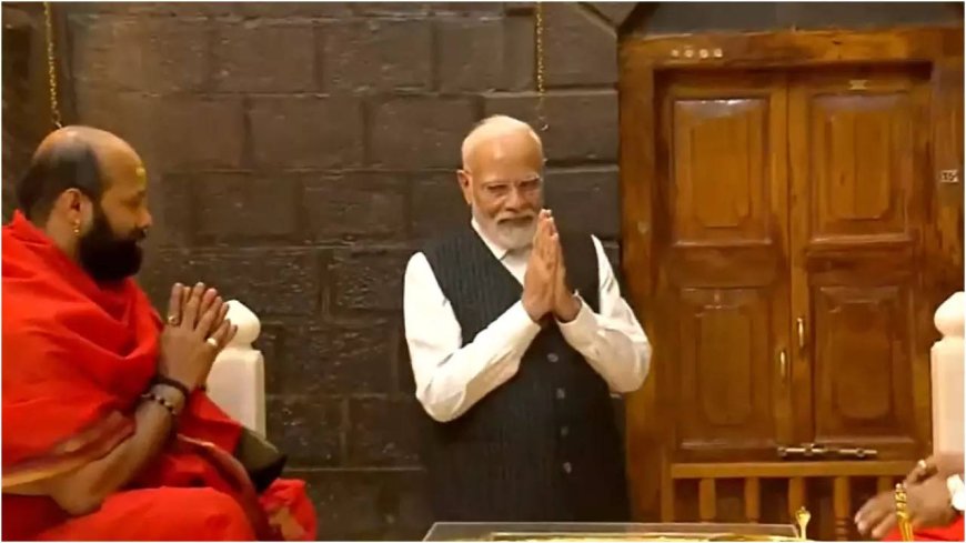 PM Modi offers prayers at Shirdi temple, to launch developmental projects in Maharashtra