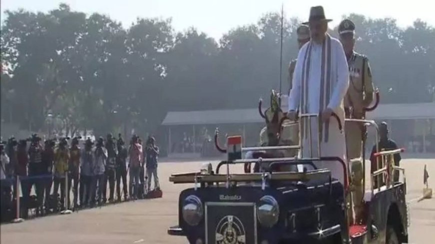 Amit Shah reviews passing out parade of IPS probationers in Hyderabad