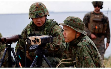 Japanese helicopters train to repel invaders amid nationwide military drills
