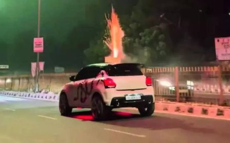 Cracker shows on cars light up social media, cops kick off probe