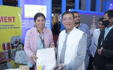 Industries Minister calls upon people from Bihar Pavilion to come to the Global Investor Summit - 'Bihar Business Connect 2023