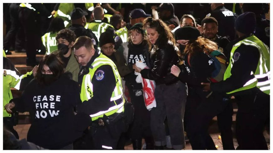 Anti-Israel protests erupts outside Democratic HQ in Washington