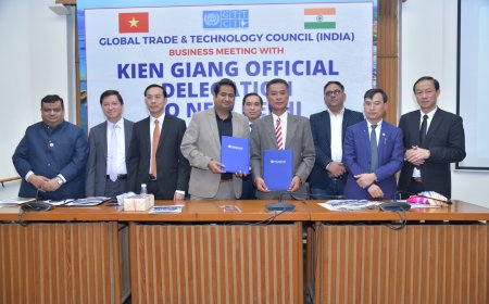 Exploring Bilateral Collaborations: Official Delegation from Kien Giang, Vietnam to New Delhi