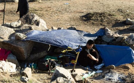 'A new normal': Migrants huddle in open-air camps on US border