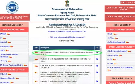 MHT CET 2024: Revised schedule  released on cetcell.mahacet.org, exams from March 2