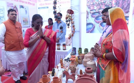 PRESIDENT OF INDIA GRACES LAKHPATI DIDI SAMMELAN AT JAISALMER