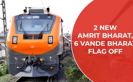 PM to flag off 2 new Amrit Bharat, 6 Vande Bharat Express trains