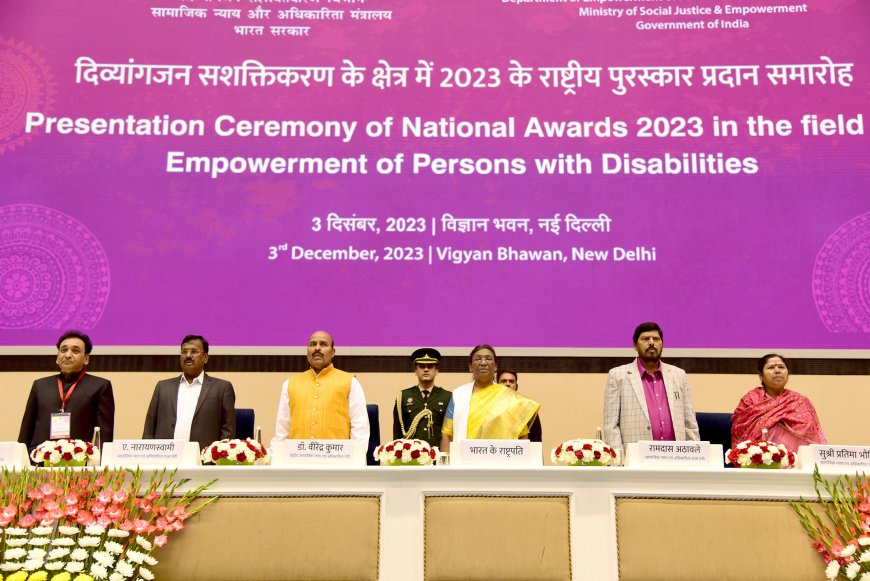 President to confer National Awards for the Empowerment of Persons with Disabilities (Divyangjan)-2023