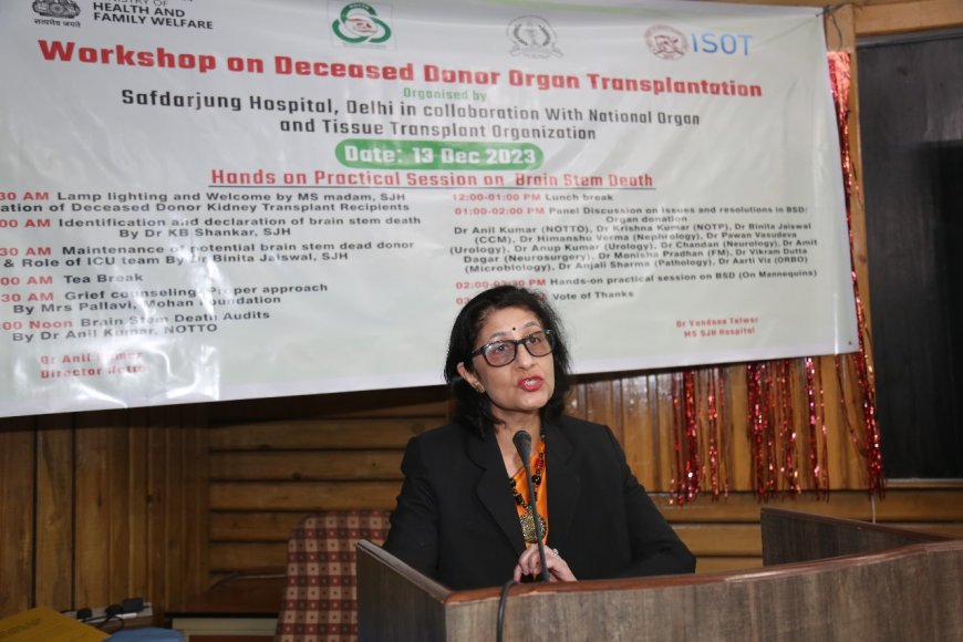 Workshop  organized to create awareness on potential brain dead donor