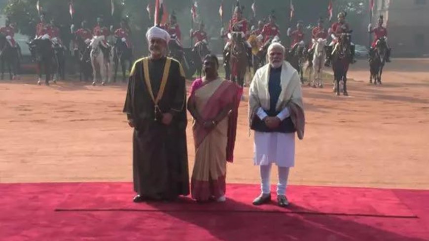 Oman Sultan Haitham Bin Tarik accorded ceremonial reception at Rashtrapati Bhavan