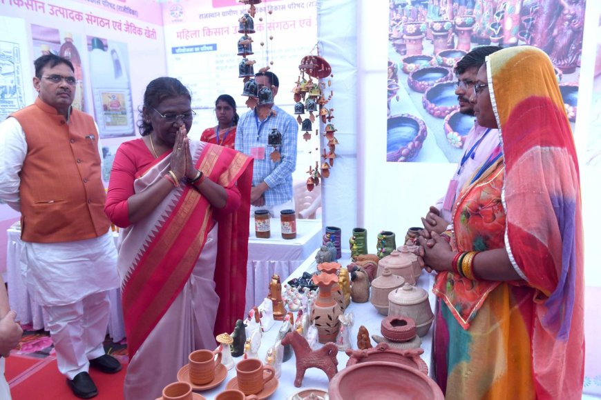 PRESIDENT OF INDIA GRACES LAKHPATI DIDI SAMMELAN AT JAISALMER