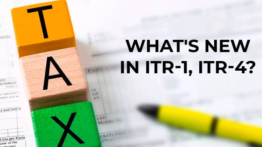 New ITR forms: What’s new in ITR-1 and ITR-4 for AY 2024-25?