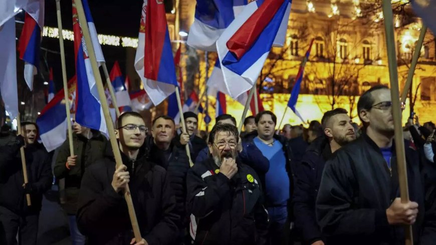 Thousands protest in Belgrade to demand elections annulled