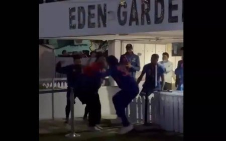 Watch: When Virat, Ishan, Hardik danced at Eden Gardens