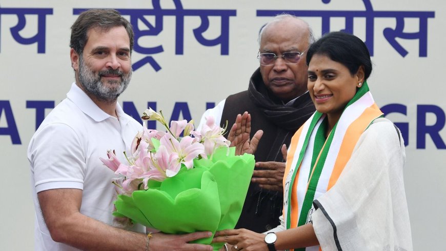 Rahul Gandhi as Prime Minister was my father's dream: YS Sharmila after joining Congress