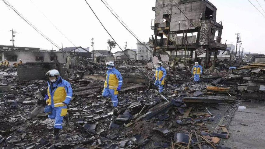 Japanese villages wait for help after earthquake