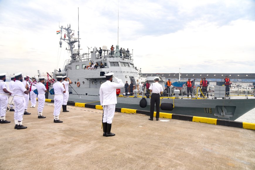 INS KABRA ARRIVES AT COLOMBO, SRI LANKA