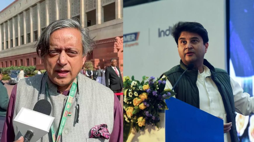 'Actual facts for arm-chair critic': Scindia takes on Tharoor