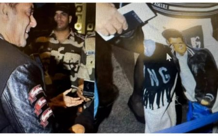 Salman spotted wearing denims with his face on it