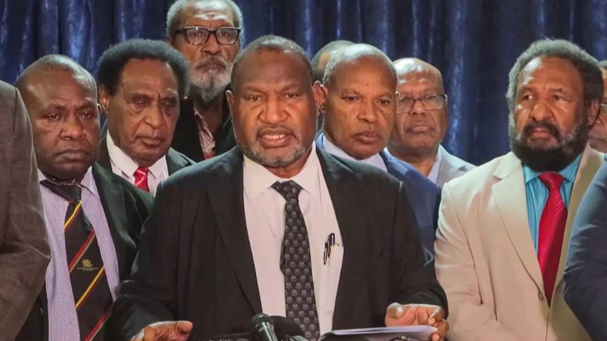 Papua New Guinea's PM becomes first Pacific leader to address Australia's parliament