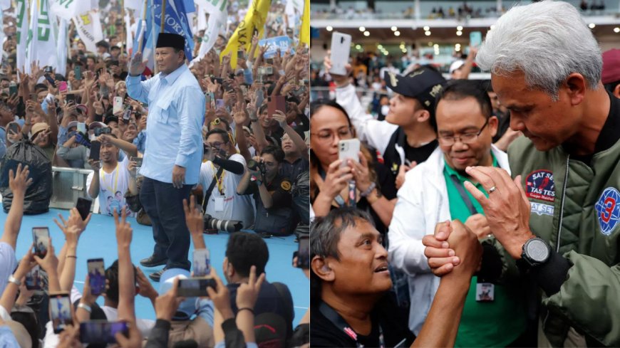 Huge rallies in Indonesia as candidates finish election campaign