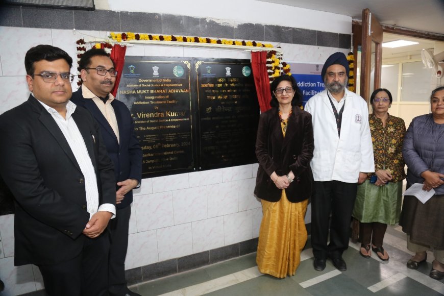 Inaugurated an Addiction Treatment Facility at VMMC & Safdarjung Hospital