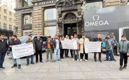 Vienna: Afghan diaspora protests against Pakistan's aerial aggression, extrajudicial killings